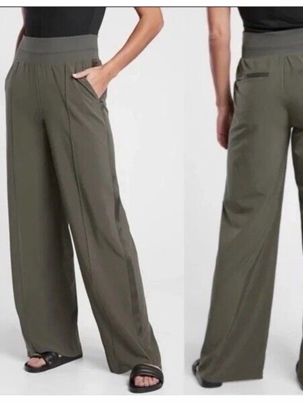 Athleta Nolita Stretch Hi Rise Wide Leg Pants 0P